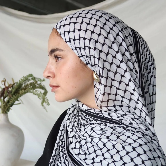 Palestine keffiyeh hijab traditional Palestinian hijab shemagh keffiyeh - Picture 5 of 6
